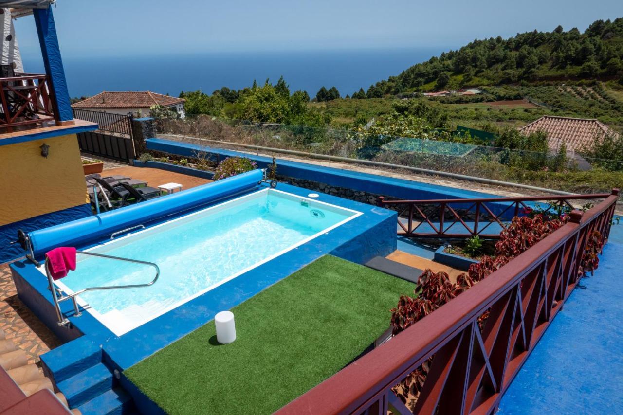 Casa Alba, Casa Rural Con Piscina-Spa Climatizada Hasta 34º Gratuito Y Vistas Al Mar Puntallana Luaran gambar