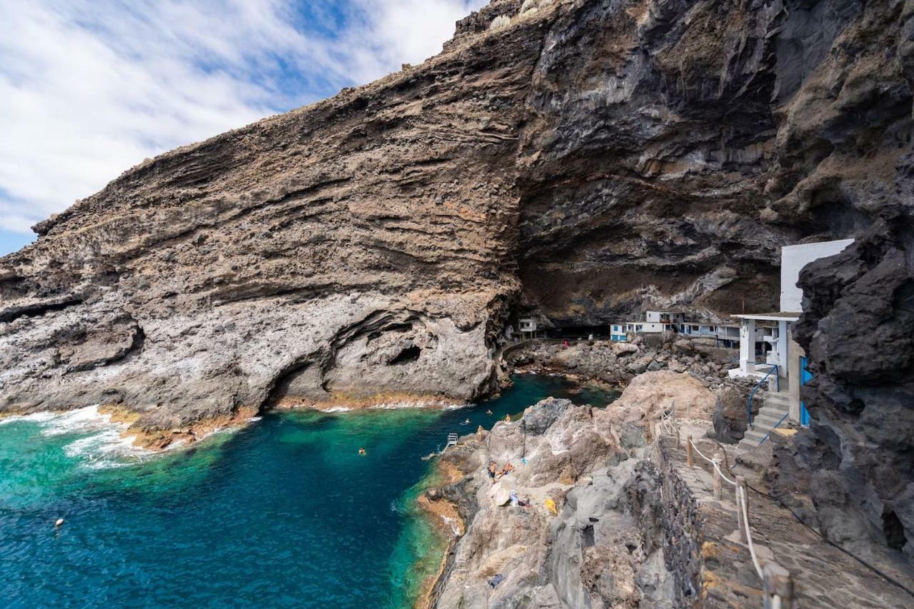 Casa Alba, Casa Rural Con Piscina-Spa Climatizada Hasta 34º Gratuito Y Vistas Al Mar Puntallana Luaran gambar
